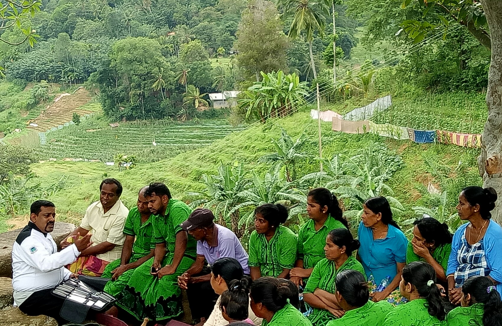 During a traditional food preparation demonstration by Thilina 1